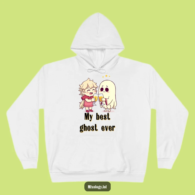 Cozy Funny Ghostly Friends Hoodie: Warmth with a Spectral Twist!