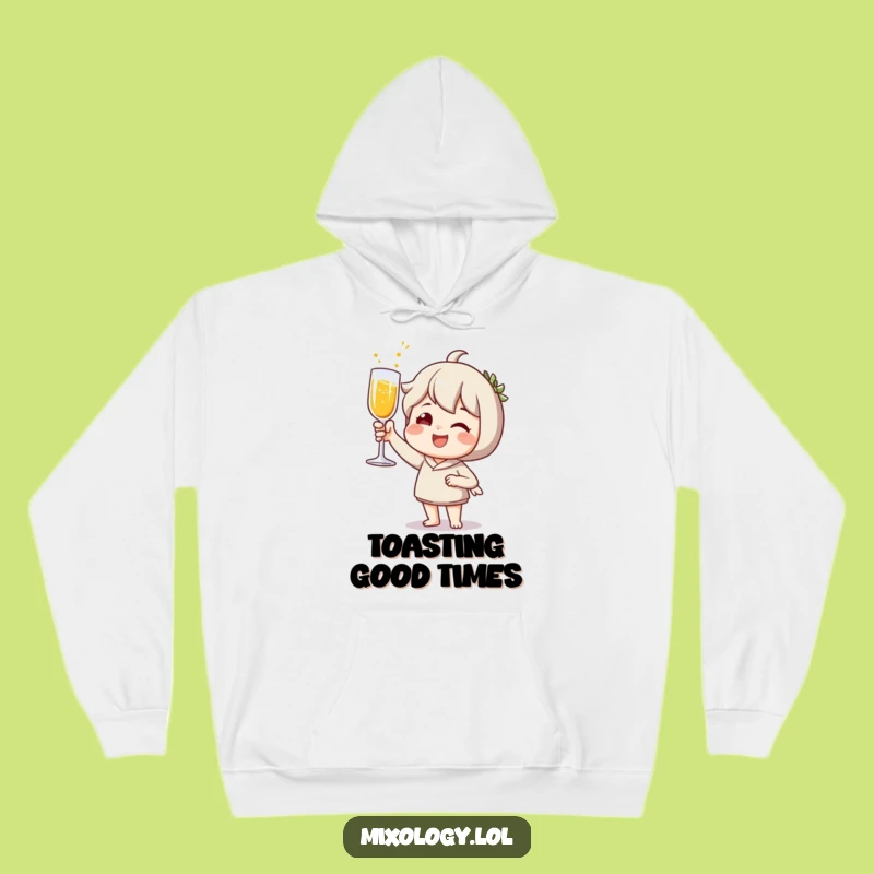 Funny Celebration Hoodie: Cozy Up with a Toast and Sparkling Cheer