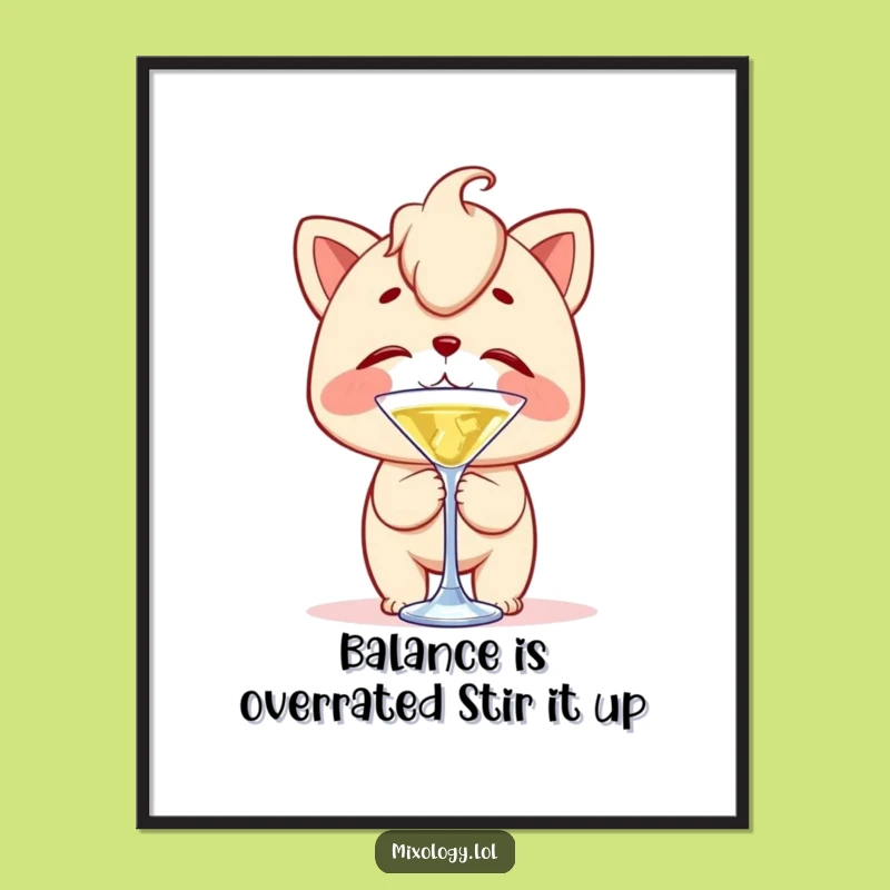 Funny Free Printable Wall Art: Clumsy Nose Balancer - Hilarious Downloadable Decor!