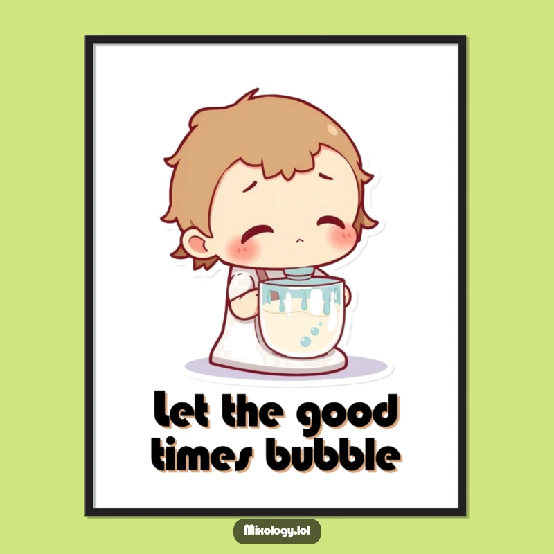 Funny Free Printable Wall Art: Curious Character & Bubbling Mixer - Hilarious Downloadable Decor!