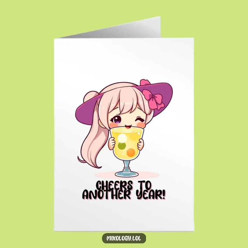 Free Printable Birthday Card: Proud Cocktail Character, Funny Downloadable Gift