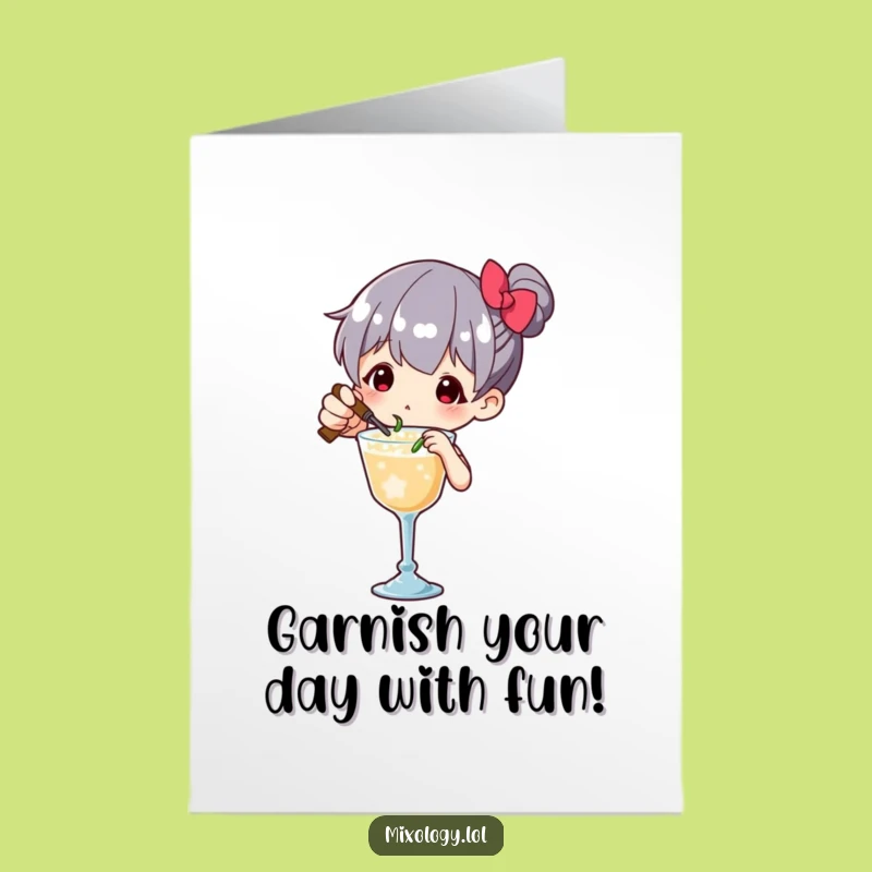 Free Printable Birthday Card: Funny Bartender Character, Perfect Humorous Downloadable Gift