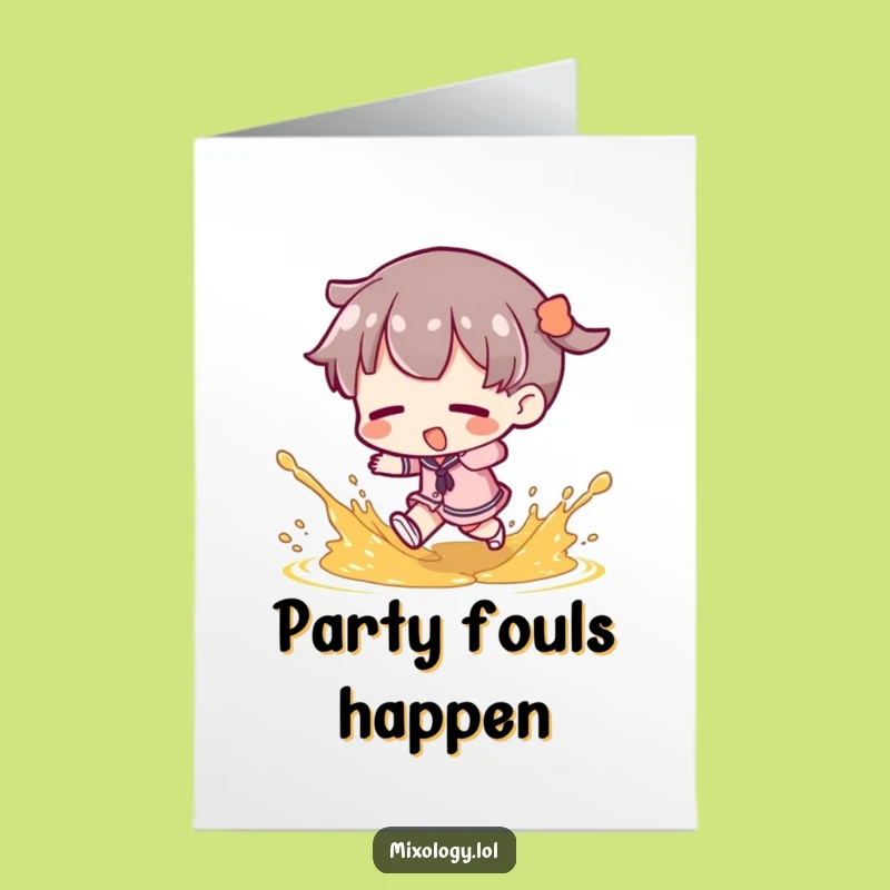 Free Printable Birthday Card: Garnish Mishap, Hilarious Downloadable Gift