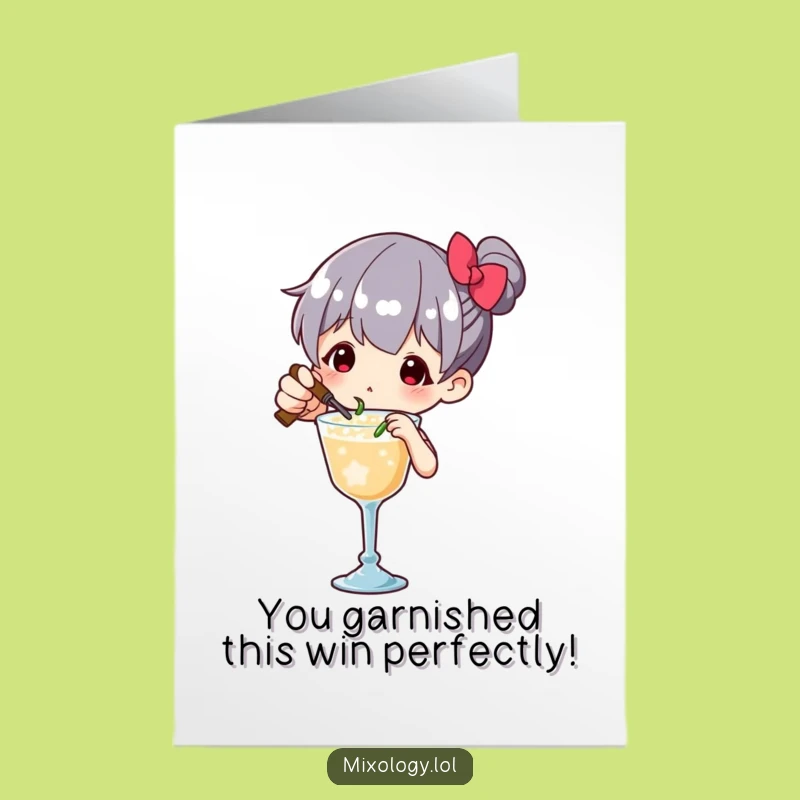 Free Printable Congrats Card: Humorous Bartender, Unique Downloadable Gift for Any Occasion