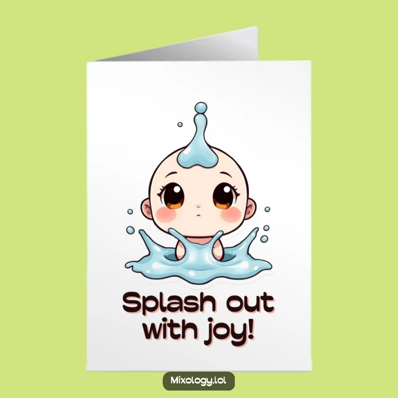 Free Printable Congrats Card: Splashy Success, Funny Surprise Downloadable Gift
