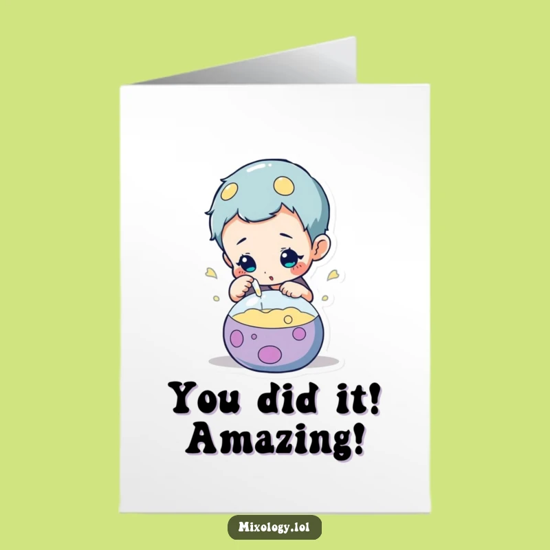 Free Printable Lab Success Card - Funny Downloadable Greeting for Achievements