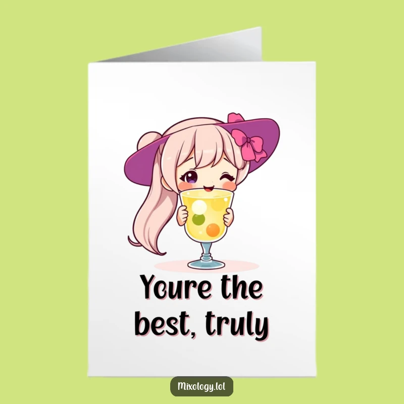 Free Printable Thank You Card: Cocktail Creator, Grateful Downloadable Gift