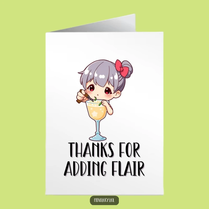 Free Printable Thank You Card: Humorous Bartender, Memorable Downloadable Gift Expressing Gratitude