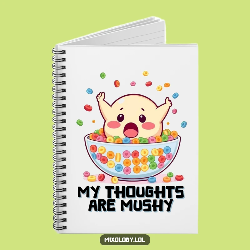 Funny Blob Cereal Notebook: Mascot Notes, Ideal Funny Gift for Students!