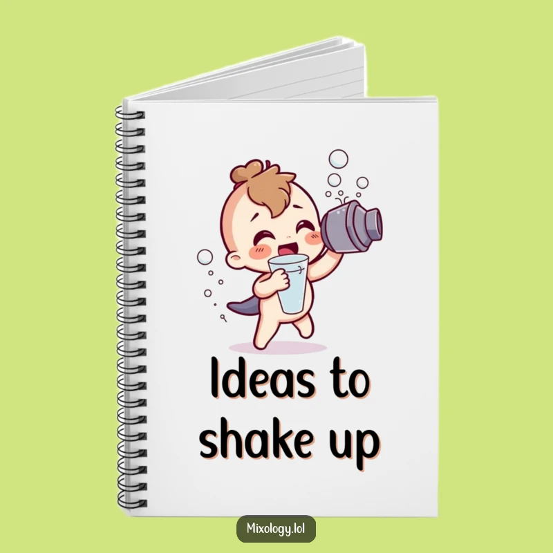 Funny Cocktail Shaker Notebook: Character's Frothy Notes, Perfect Funny Gift!