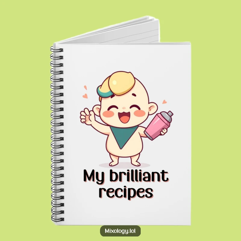 Funny Cocktail Shaker Notebook - Jot Down Your Party Ideas