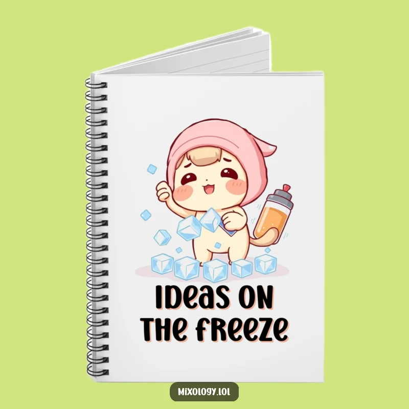 Funny Ice Catching Cocktail Character Notebook: Jot Down Ideas with a Smile and Flair