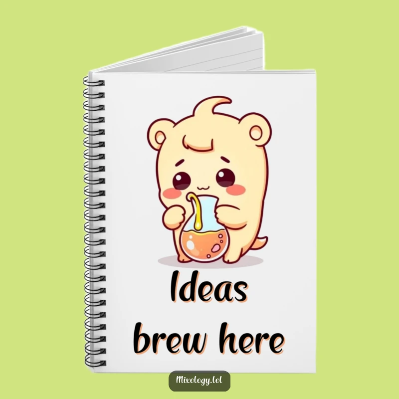 Funny Beaker Pouring Notebook: Kawaii Scientist Journal for Comical Notes