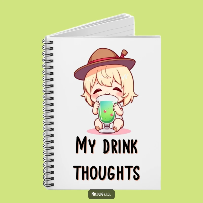 Funny Tiny Hat Drinker Notebook: Charming Figure's Happy Notes, The Ultimate Funny Gift