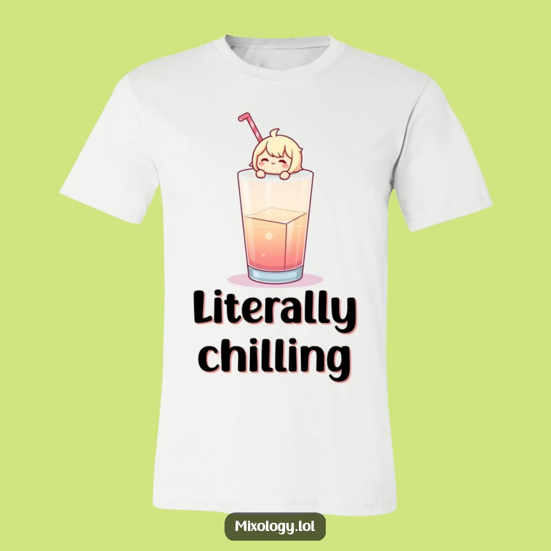 Funny Chill Character Ice Cube T-Shirt: Wear Your Relaxation and Humor with Pride