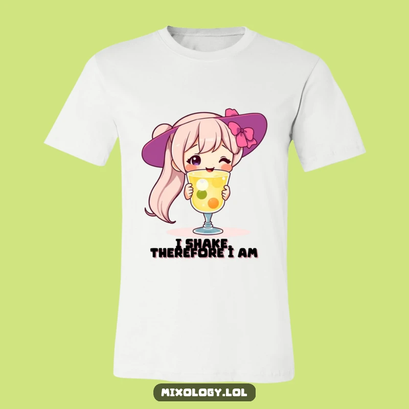 Funny Cocktail Connoisseur T-Shirt: Proud Mixologist Character Tee Gift Idea