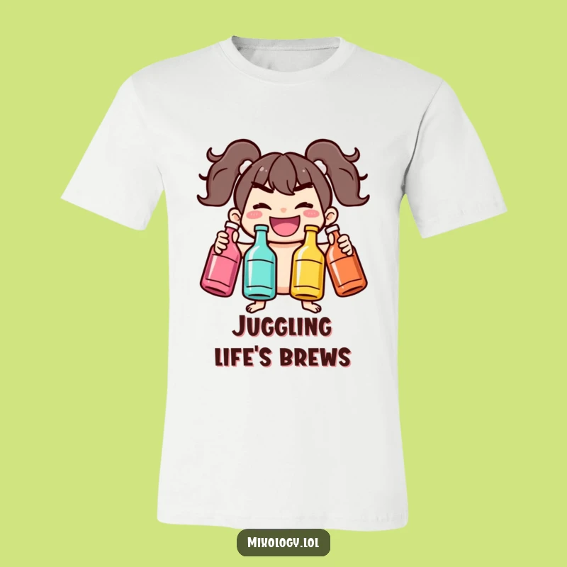 Funny Juggling Bottles T-Shirt: Wear Your Playful Spirit with Pride