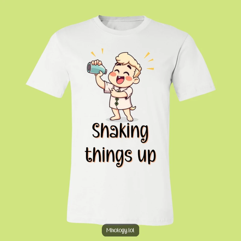 Funny Shaking Cocktail T-Shirt: Express Your Inner Bartender with this Hilarious Tee