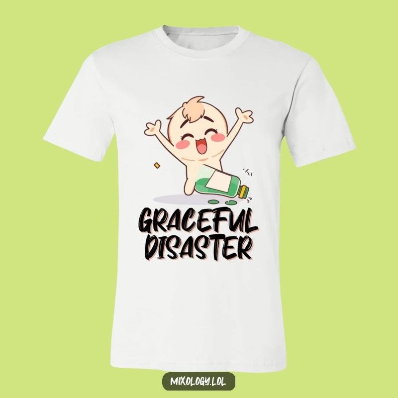 Funny Happy Chaos T-Shirt - Clumsy Character Mishap, Ideal Funny Gift