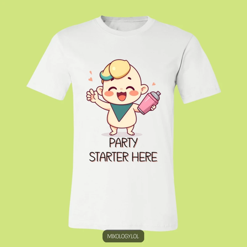 Funny Cocktail Shaker T-Shirt - Wear Your Joyful Bartending Skills