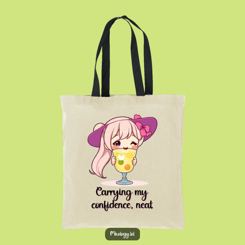 Funny Mixologist Tote Bag: Proud Cocktail Character Eco-Friendly Funny Gift