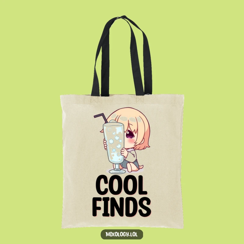 Funny Chilled Glass Delight Tote Bag: Carry Your Coolness