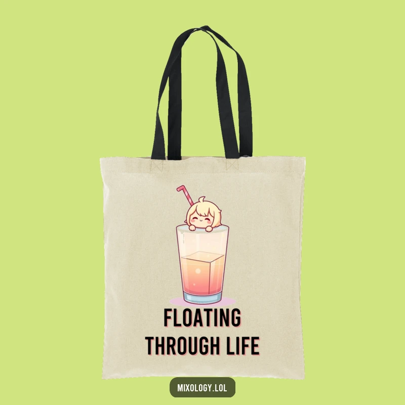 Funny Chill Character Ice Cube Tote Bag: Carry Your Essentials with a Cool and Relaxed Style