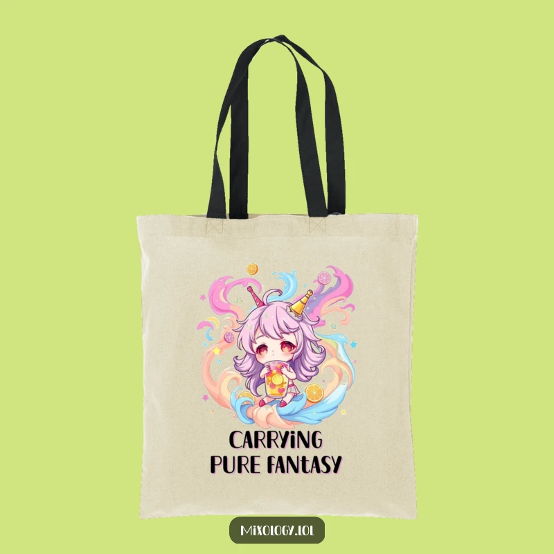 Funny Dream Tote Bag: Fantastical Drink Character Eco-Friendly Funny Gift