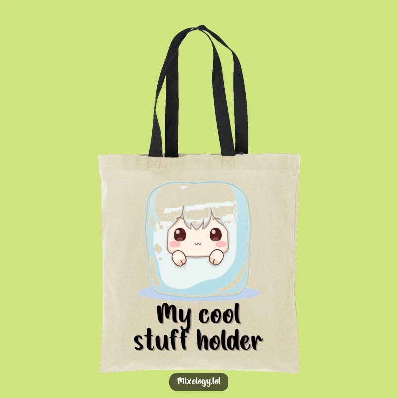 Funny Ice Cube Hideaway Tote Bag - Hilarious Character Carry-All, Chic Funny Gift Idea