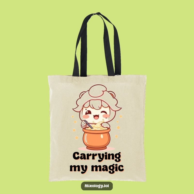 Funny Kawaii Potion Maker Tote Bag - Magical Cute Carry-All