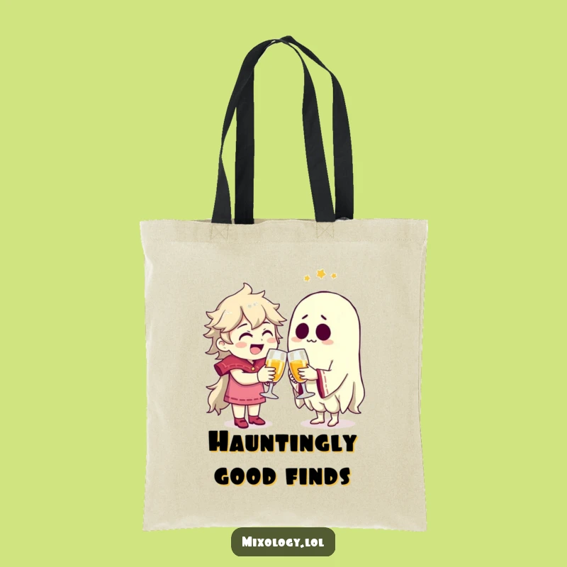 Funny Spectral Friends Tote Bag: Carry Your Best Boo!